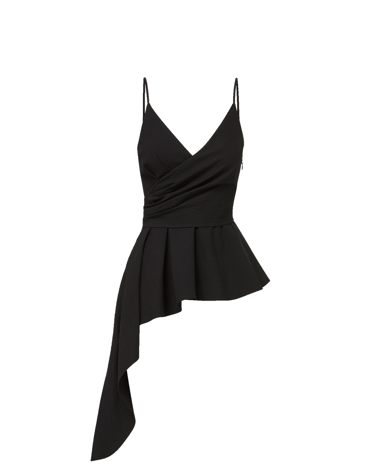 Veronica Beard Solange Wrap Top - Black
