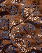 Veronica Beard Kiki Linen Eyelet Jacket - Deep Ochre Multi