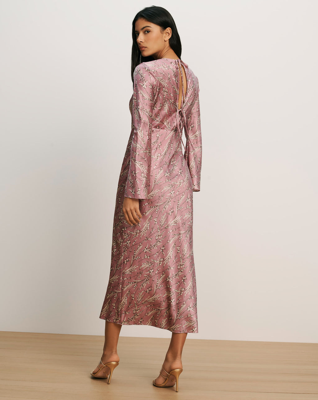 Veronica Beard Gemma Silk-Blend Midi Dress - Orchid Haze