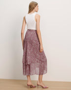 Veronica Beard Sira Floral Midi Skirt - Orchid Haze Multi