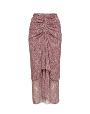Veronica Beard Sira Floral Midi Skirt - Orchid Haze Multi