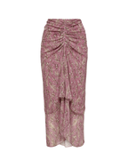 Veronica Beard Sira Floral Midi Skirt - Orchid Haze Multi