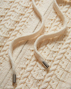 Veronica Beard Wickham Knit Hoodie Dickey - Ecru