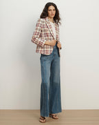 Veronica Beard Tyra Plaid Dickey Jacket - Orchid Haze Multi