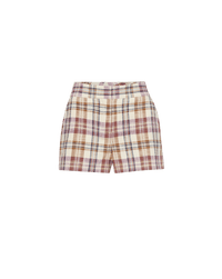 Veronica Beard Allen Plaid Short - Orchid Haze Multi