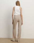 Veronica Beard Broderick Plaid Pant - Dark Acorn/Dove