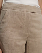 Veronica Beard Broderick Plaid Pant - Dark Acorn/Dove