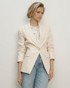 Veronica Beard Chandler Dickey Jacket - Ecru