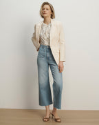Veronica Beard Chandler Dickey Jacket - Ecru