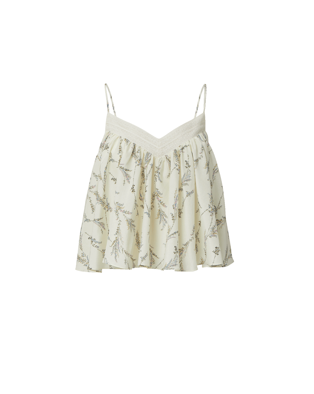 Veronica Beard Mariale Floral Tank Top - Dove Multi