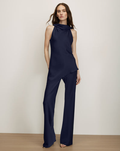 Veronica Beard Radford Tunic Top - Navy