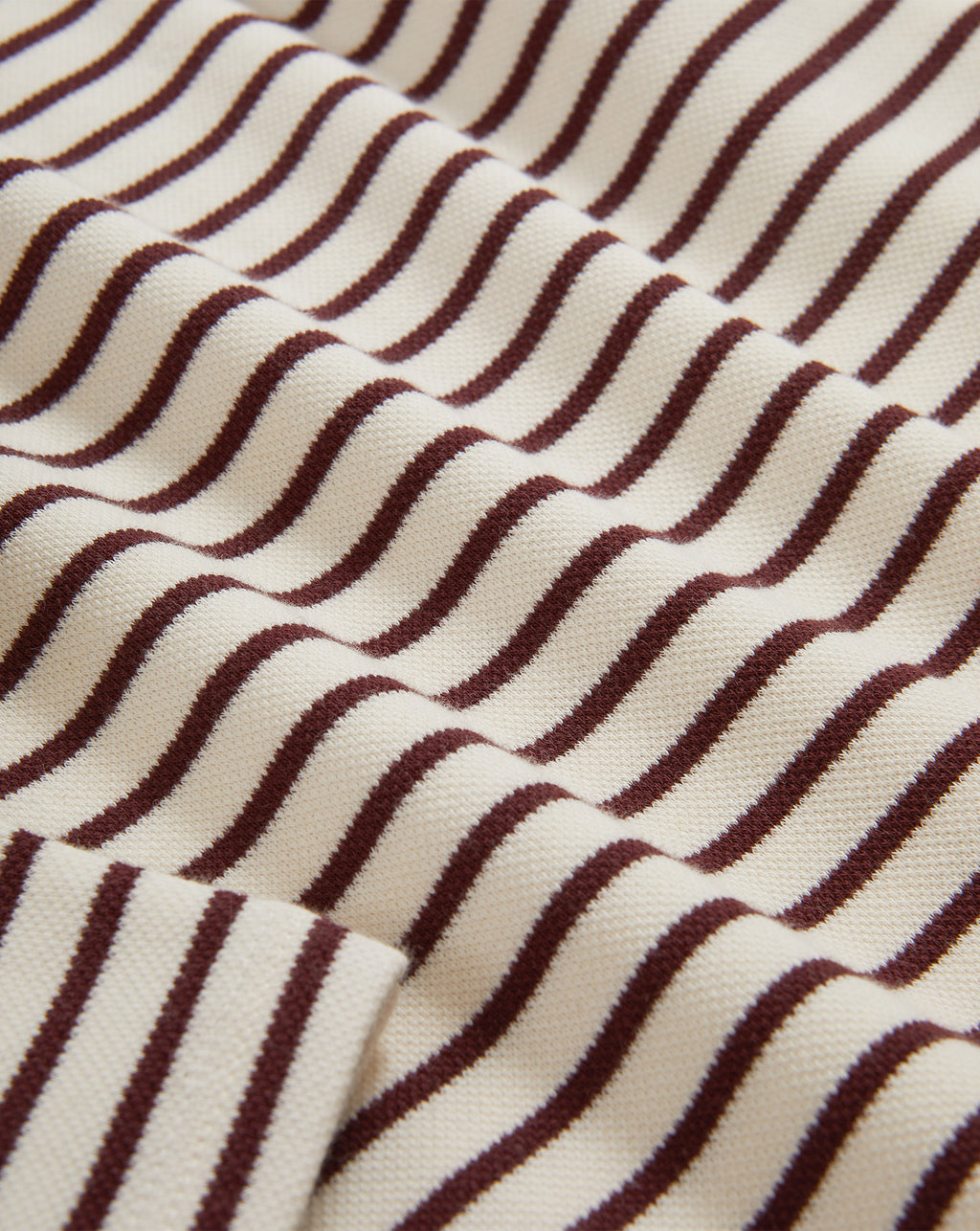 Veronica Beard Hovey Striped Top - Dove White/Raisin