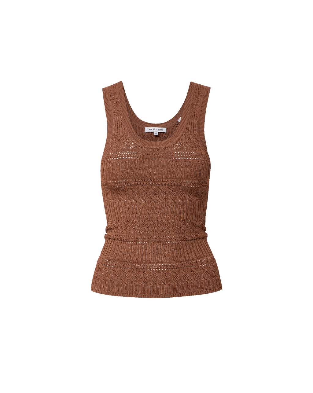Veronica Beard Brown knit sweater tank top.