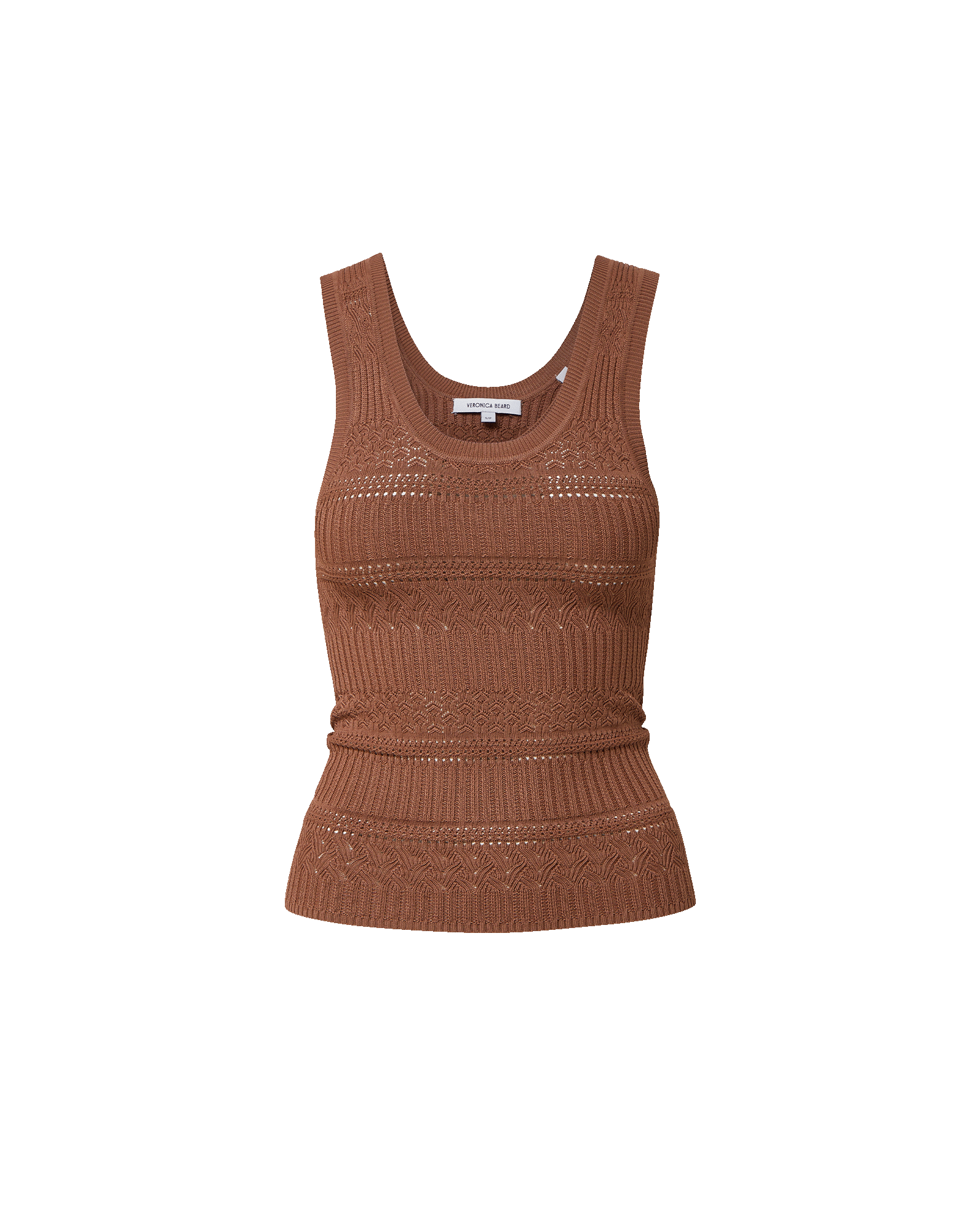Veronica Beard Brown knit sweater tank top.