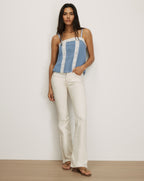 Veronica Beard Ecru Flare Jean 