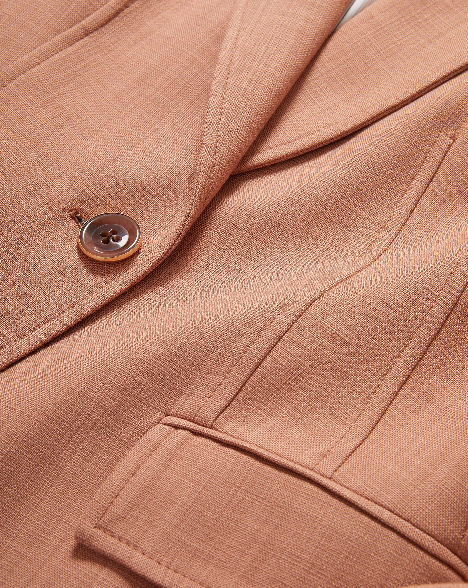 Veronica Beard Brown jacket with single button and pocket.