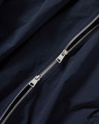Veronica Beard Navy blue nylon jacket with silver zipper.