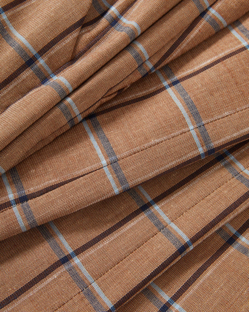 Veronica Beard Brown plaid pleated skirt