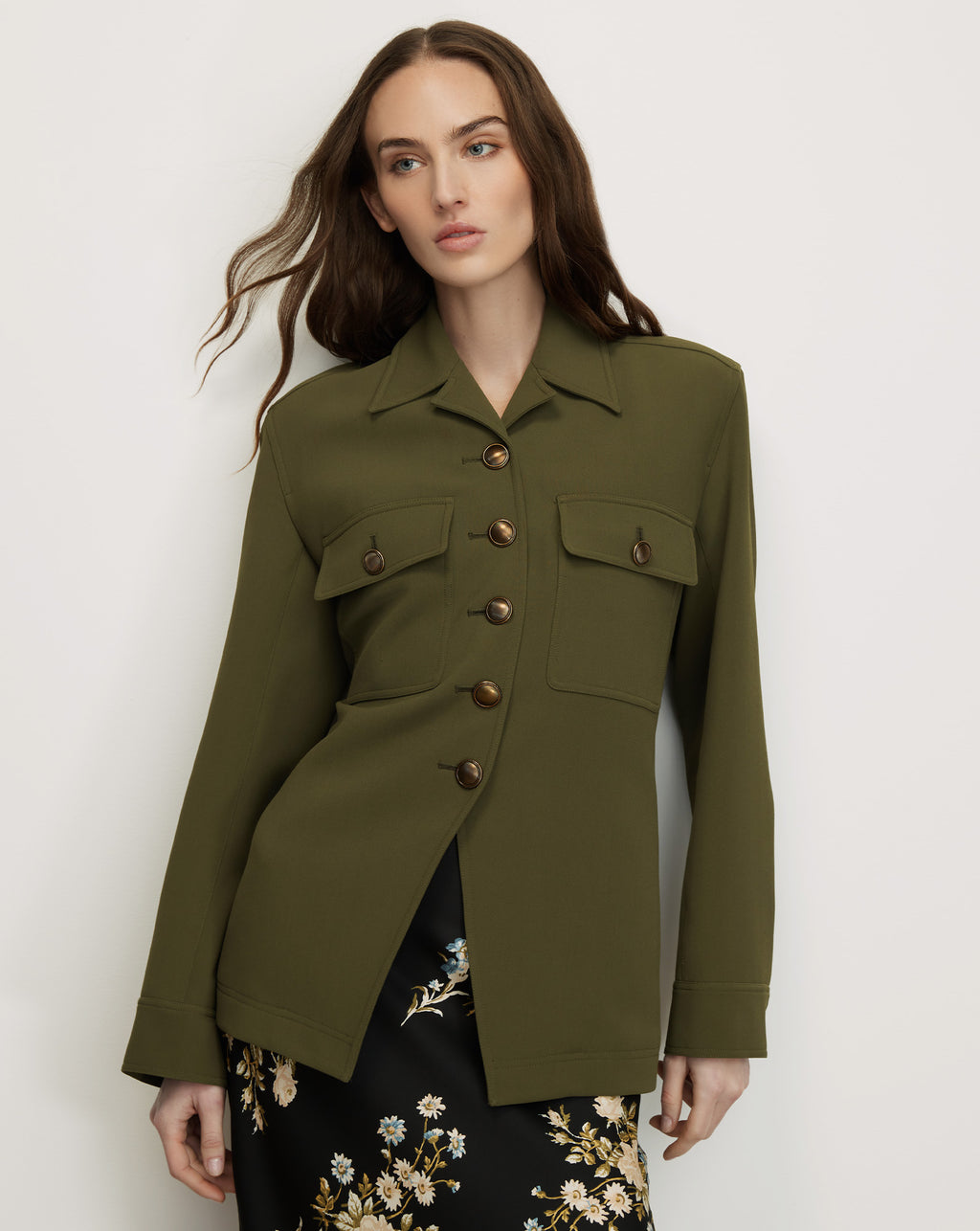 Veronica Beard Molyneux Tailored Jacket - Loden