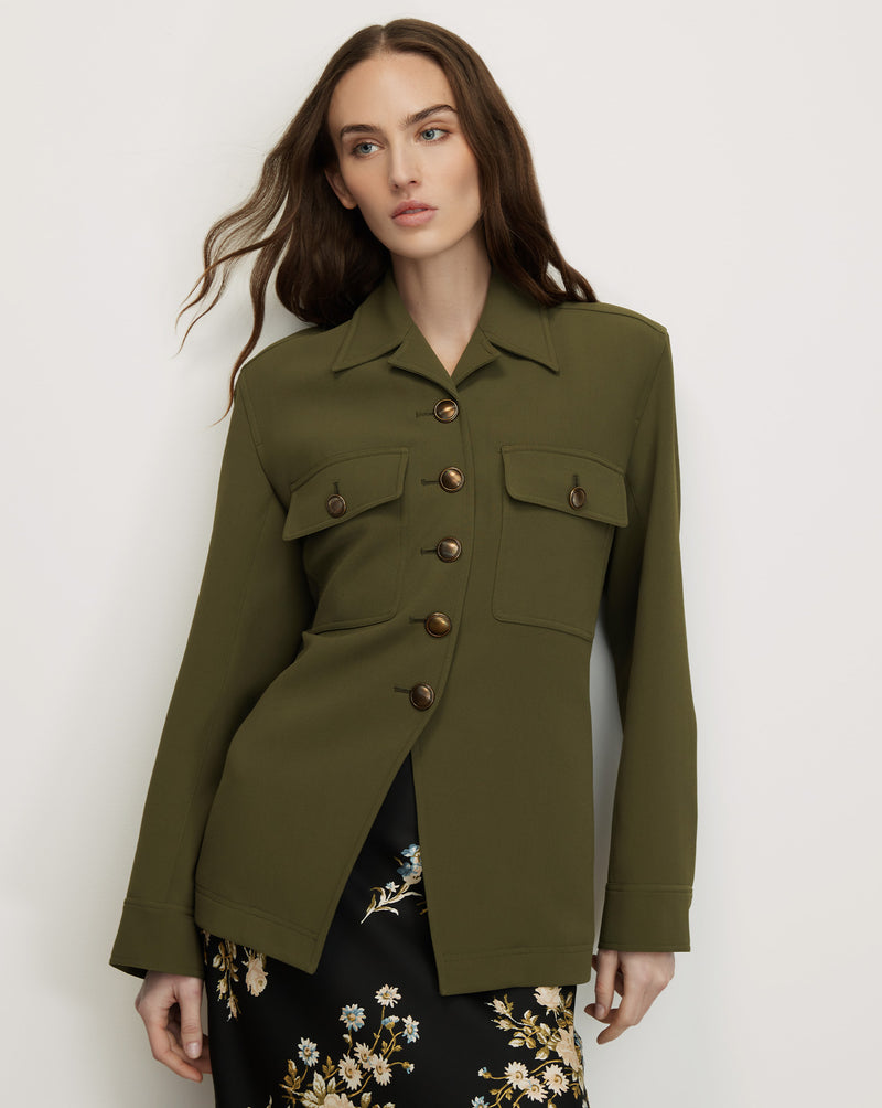 Veronica Beard Molyneux Tailored Jacket - Loden