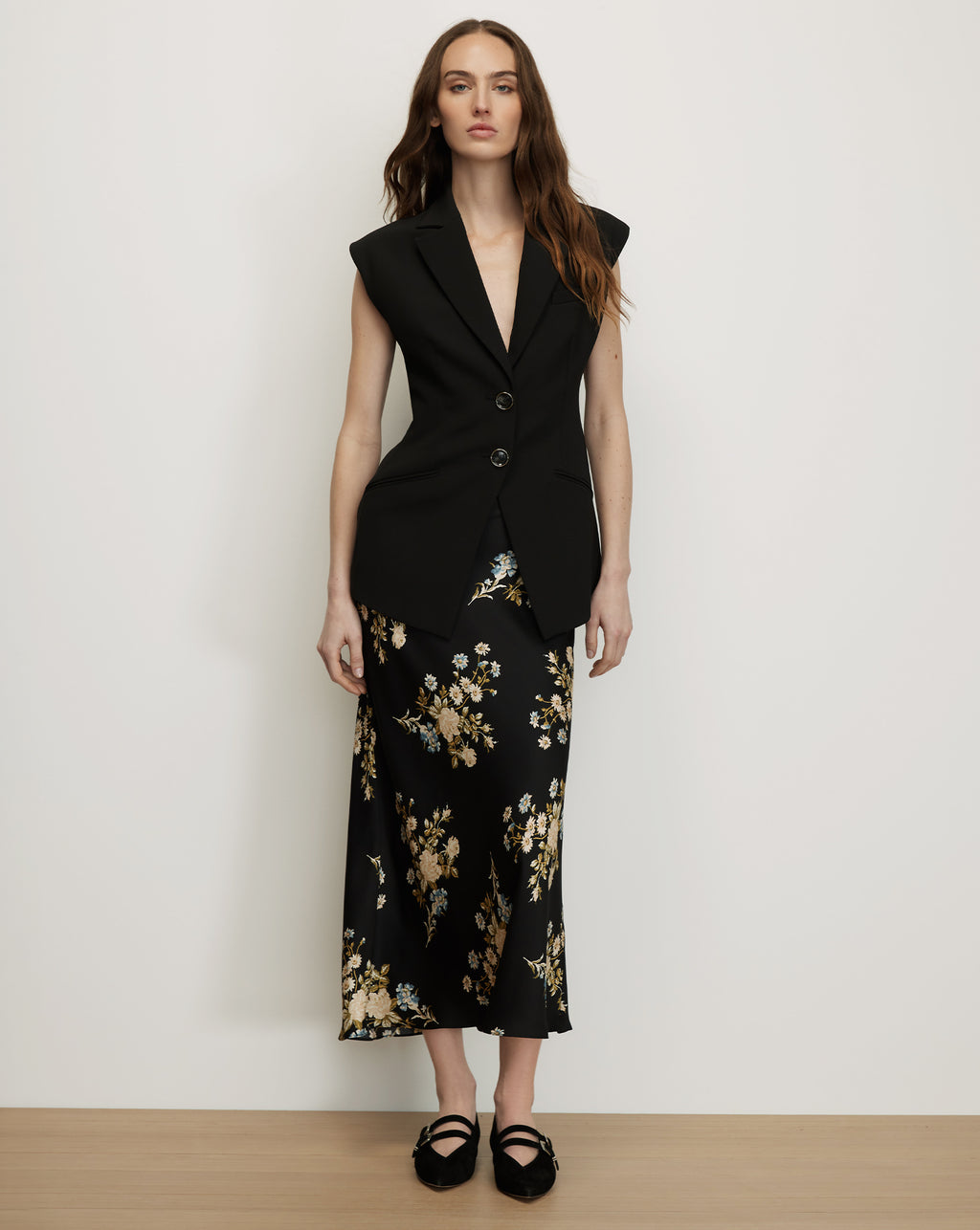 Veronica Beard Sorenne Tailored Vest - Black