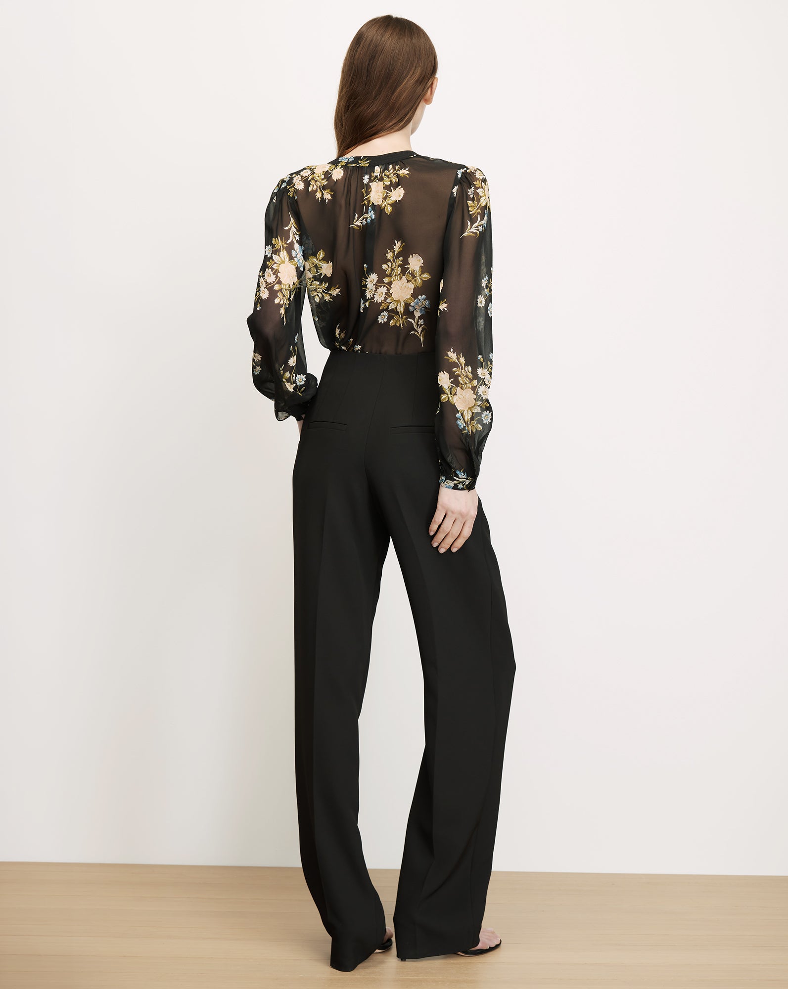 Veronica Beard Ashlynn Silk Blouse - Black Multi