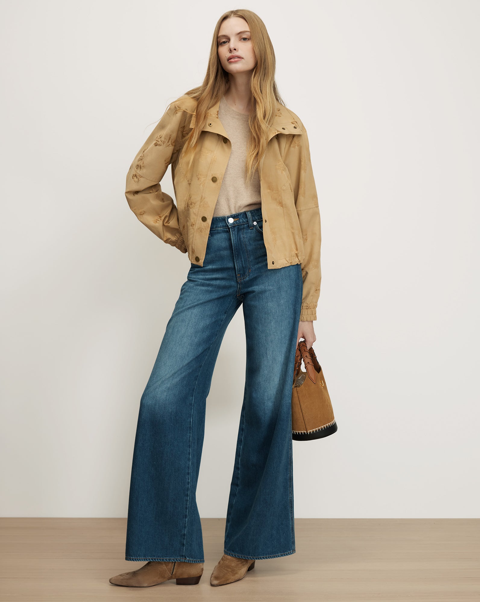 Veronica Beard Ainsworth Jacquard Jacket - Sand