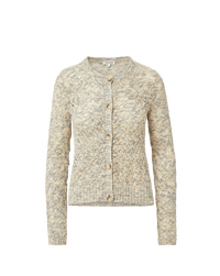 Veronica Beard Drummond Pointelle Cardigan - Dove White Multi
