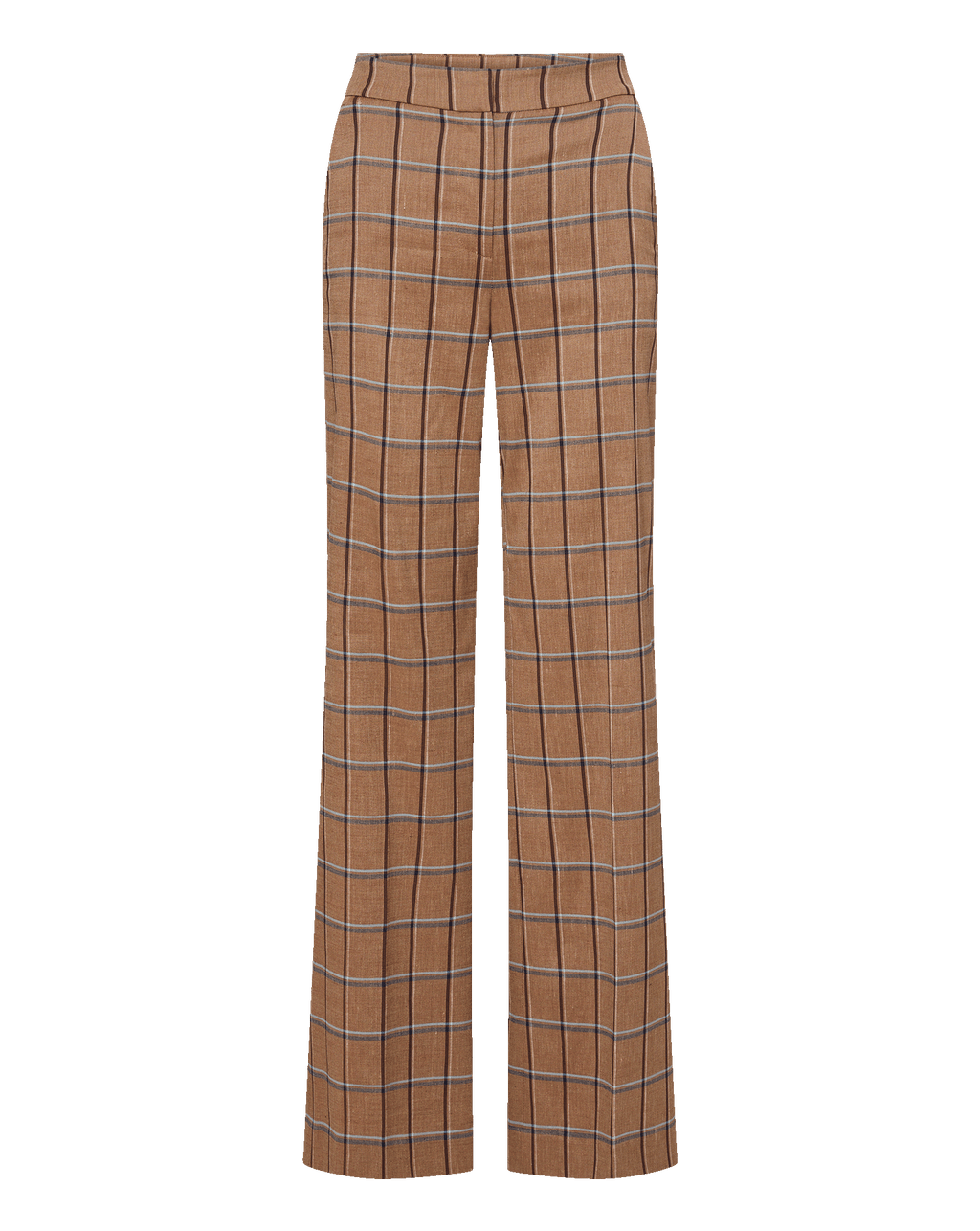 Veronica Beard Tonelli Plaid Wide-Leg Pant - Ochre Multi