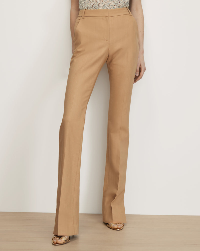 Veronica Beard Corbette Tailored Pant - Heritage Khaki