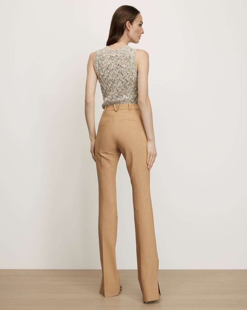 Veronica Beard Corbette Tailored Pant - Heritage Khaki