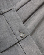 Veronica Beard Gray wool trousers with a button closure.
