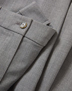 Veronica Beard Gray wool trousers with a single button closure.