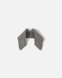Veronica Beard Gray ribbed knit dickey with a label.