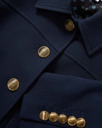 Veronica Beard Navy blue blazer with gold buttons.