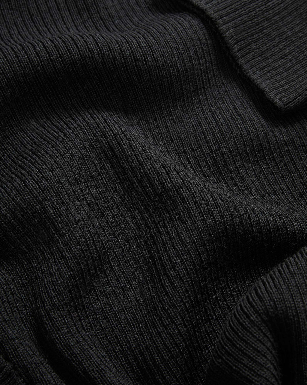 Veronica Beard Black ribbed knit fabric.