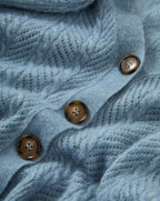 Veronica Beard Blue knit cardigan with brown buttons