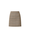 Veronica Beard Plaid mini skirt with orange and black lines