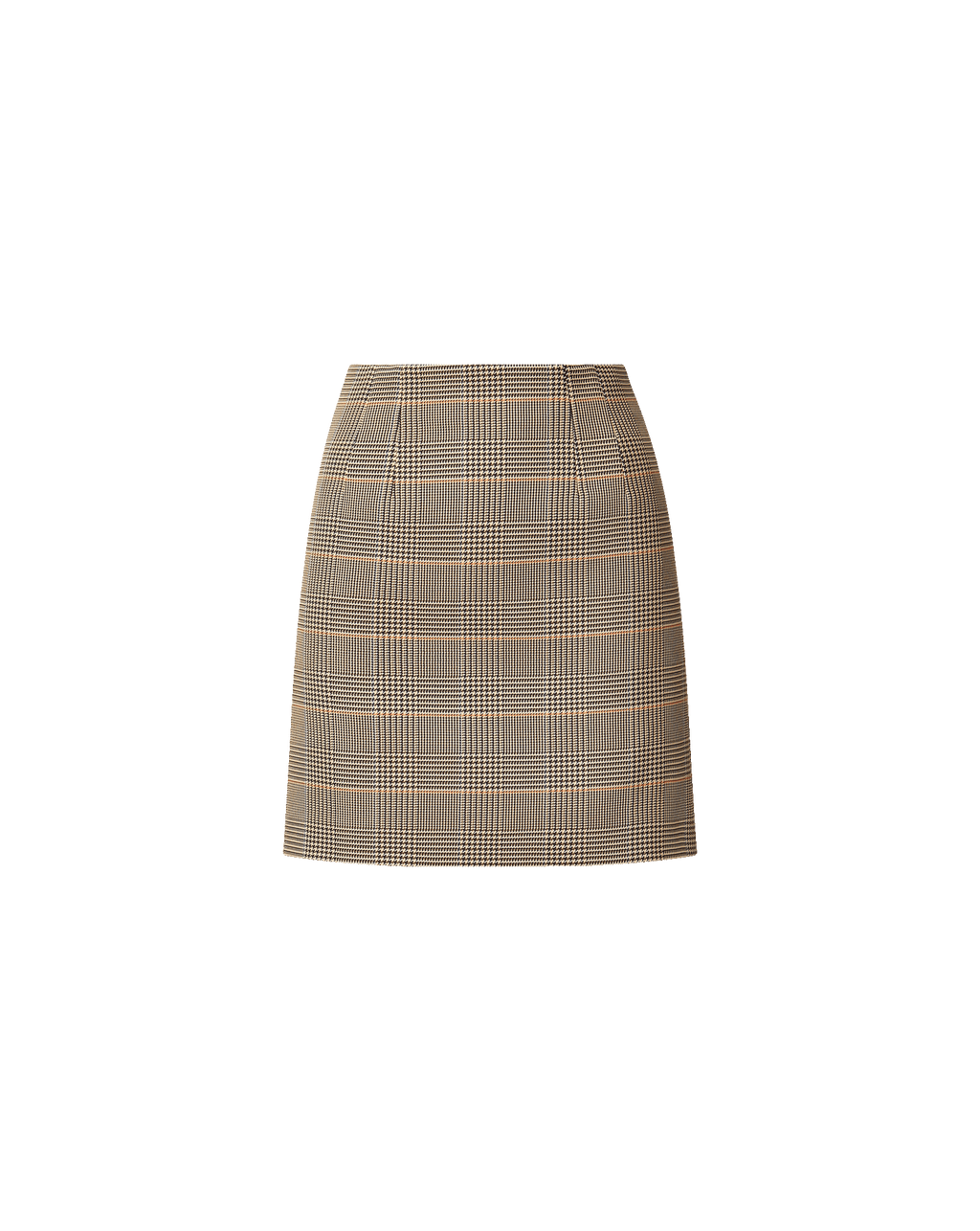 Veronica Beard Plaid mini skirt with orange and black lines