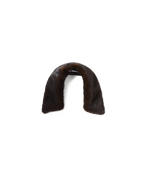 Veronica Beard Brown mink fur collar.