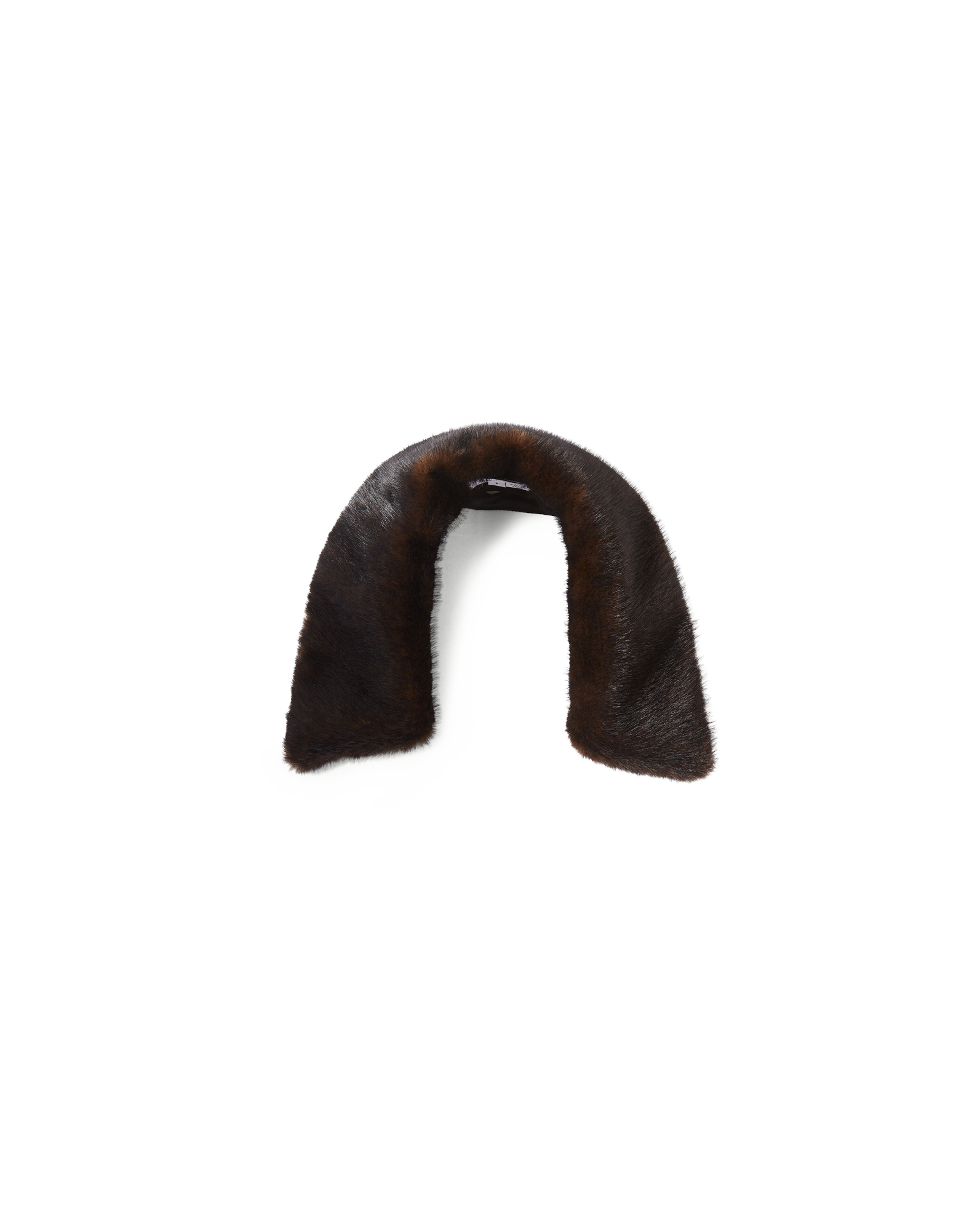 Veronica Beard Brown mink fur collar.