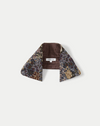 Veronica Beard Floral tapestry dickey with brown lining