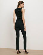 Veronica Beard Black sleeveless top and slim-fit trousers