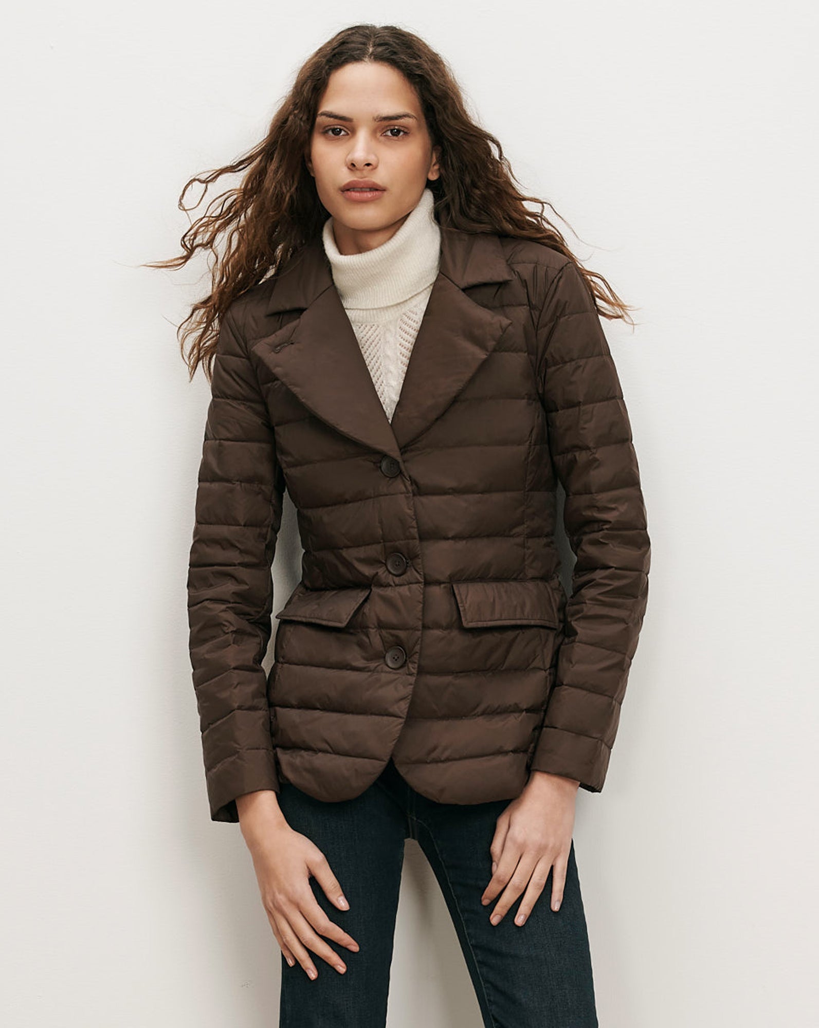 Veronica Beard Brown quilted blazer