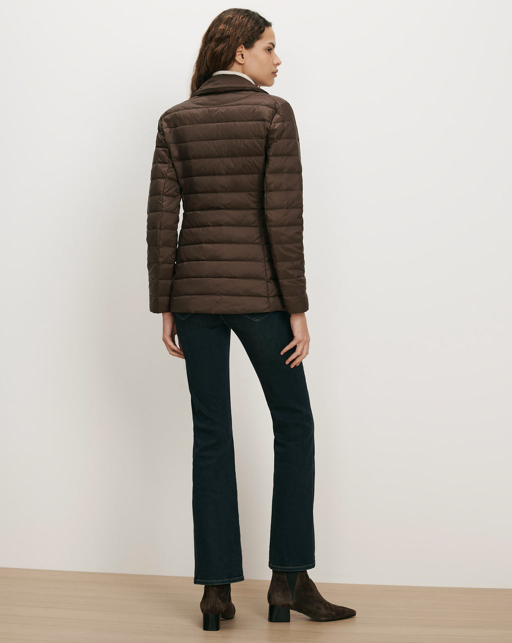 Veronica Beard Brown quilted puffer jacket