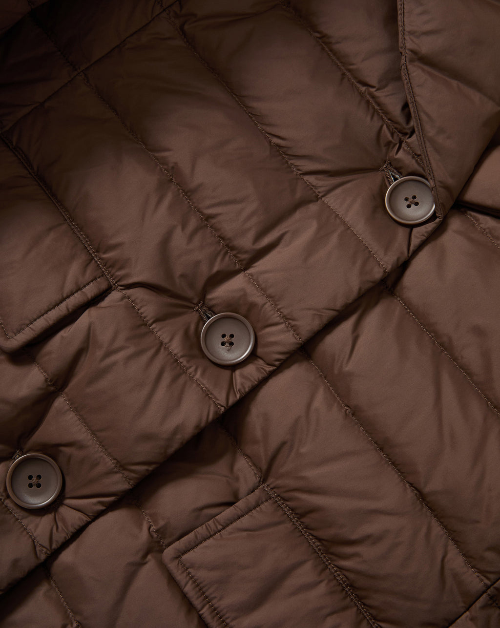 Veronica Beard Brown quilted puffer jacket with buttons