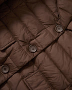 Veronica Beard Brown quilted puffer jacket with buttons