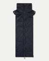 Veronica Beard Navy quilted nylon scarf with zipper