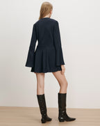 Veronica Beard Navy mini dress with bell sleeves