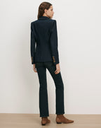 Veronica Beard Navy denim blazer and jeans
